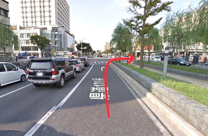 タカラスタンダード 青森ショールームまでの車の経路