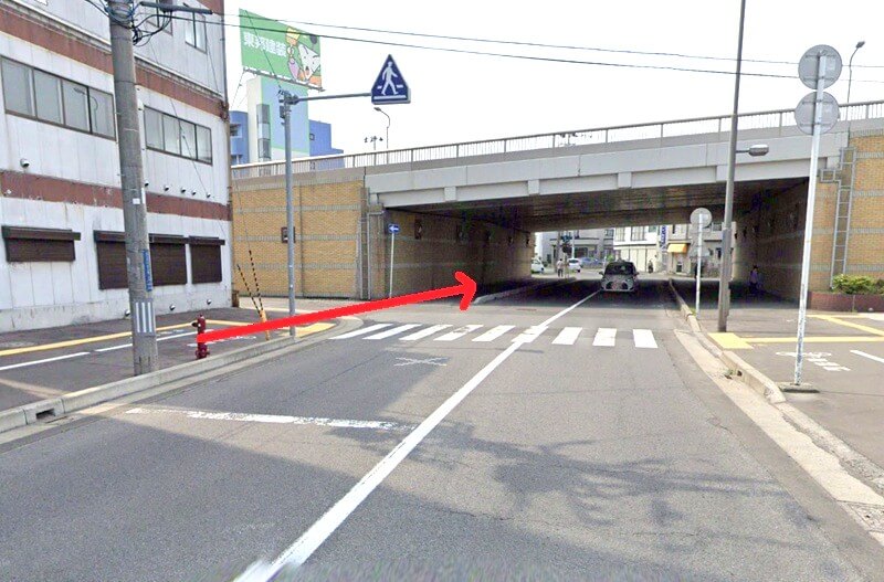 タカラスタンダード 青森ショールームまでの徒歩経路