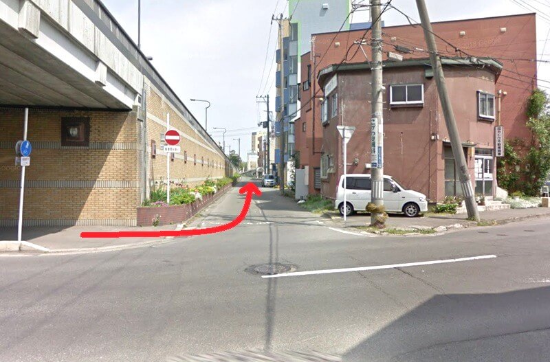 タカラスタンダード 青森ショールームまでの徒歩経路