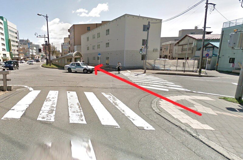 タカラスタンダード 青森ショールームまでの徒歩経路