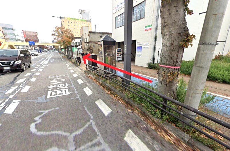 タカラスタンダード 青森ショールームまでの徒歩経路