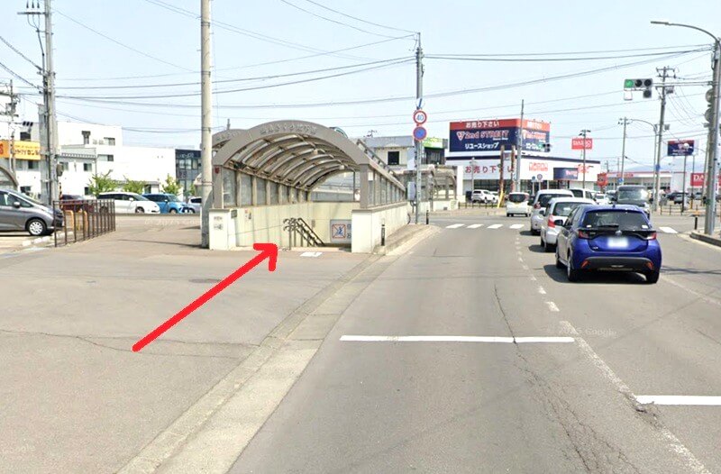 タカラスタンダード 弘前ショールームまでの徒歩経路