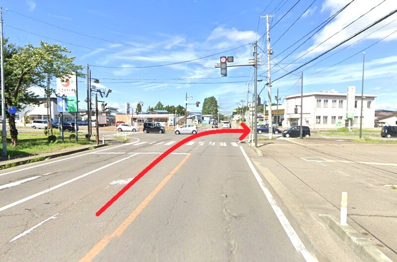 タカラスタンダード 横手ショールームまでの車の経路