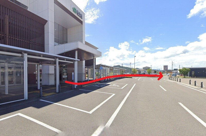 タカラスタンダード 横手ショールームまでの徒歩経路