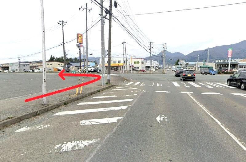 タカラスタンダード 盛岡ショールームまでの徒歩経路