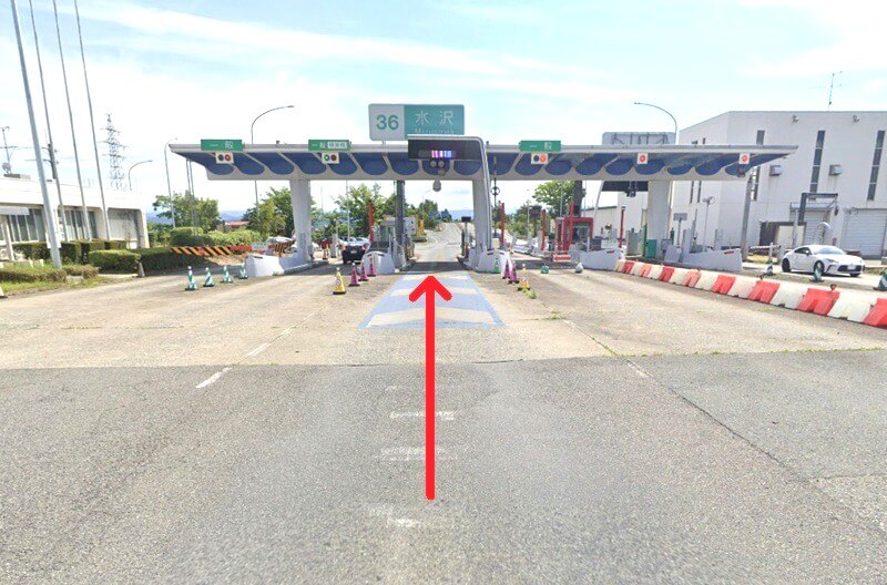 タカラスタンダード 奥州ショールームまでの車の経路