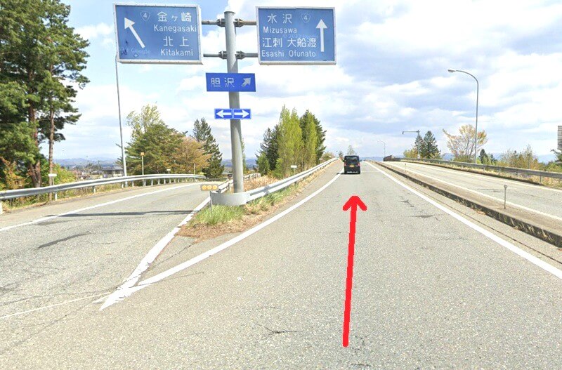 タカラスタンダード 奥州ショールームまでの車の経路