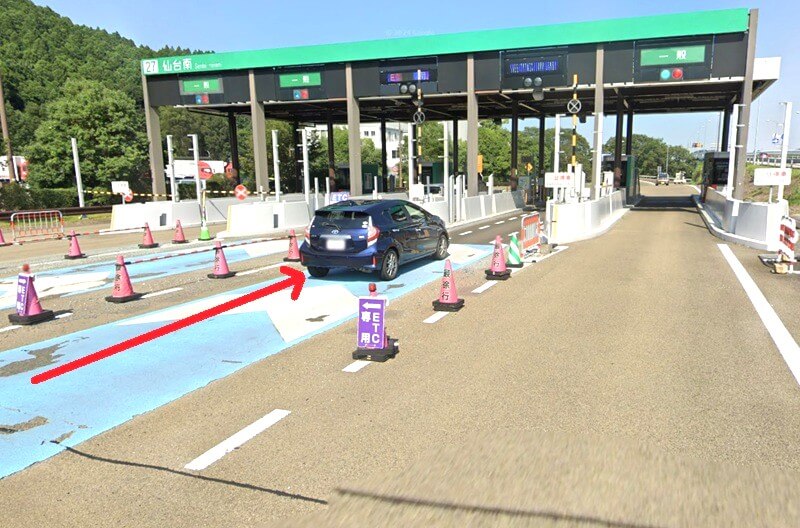 タカラスタンダード 仙台ショールームまでの車の経路