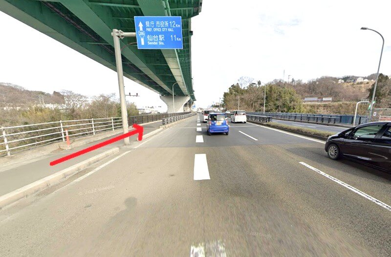 タカラスタンダード 仙台ショールームまでの徒歩経路