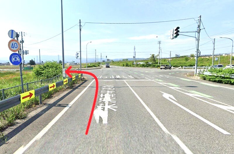 タカラスタンダード 米沢ショールームまでの車の経路