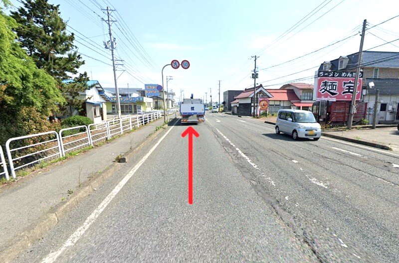 タカラスタンダード 米沢ショールームまでの車の経路