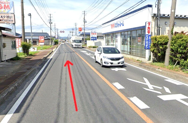 タカラスタンダード 米沢ショールームまでの車の経路