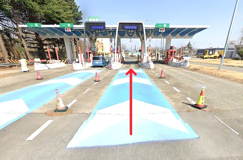 タカラスタンダード 福島ショールームまでの車の経路