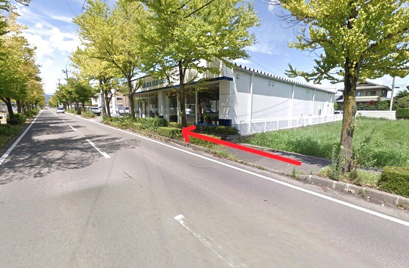 タカラスタンダード 福島ショールームまでの徒歩経路