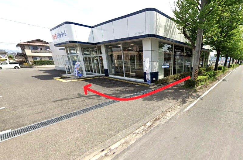 タカラスタンダード 福島ショールームまでの徒歩経路