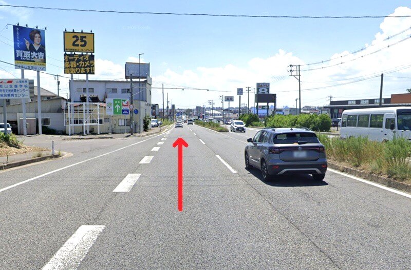 タカラスタンダード 郡山ショールームまでの車の経路