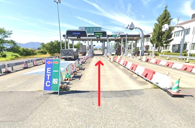 タカラスタンダード 会津ショールームまでの車の経路