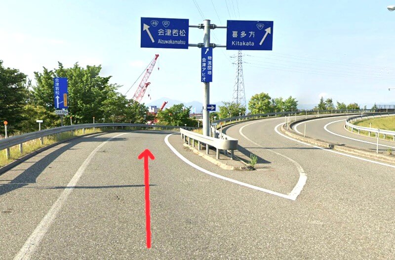 タカラスタンダード 会津ショールームまでの車の経路