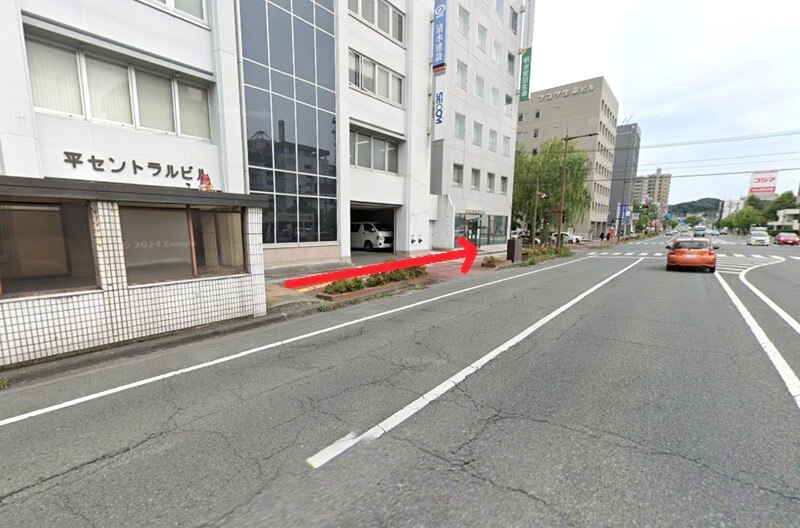 タカラスタンダード いわきショールームまでの徒歩経路