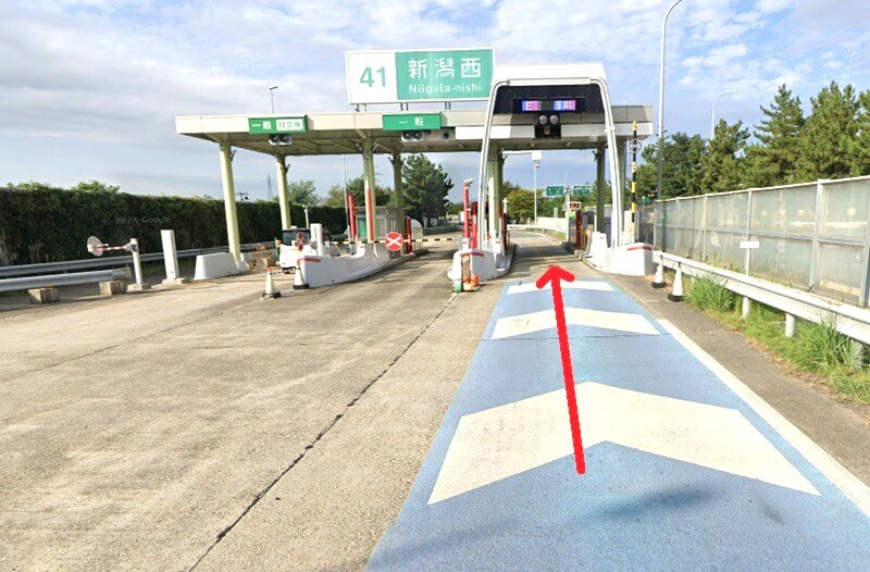 タカラスタンダード 新潟ショールームまでの車の経路