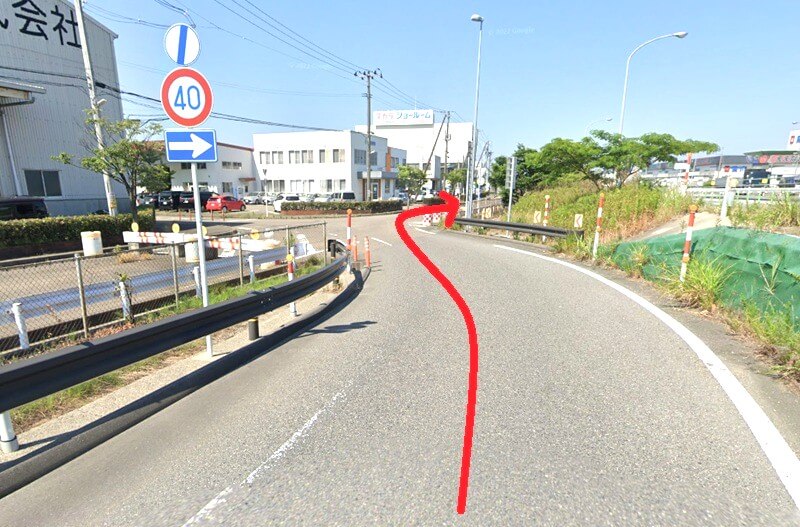 タカラスタンダード 新潟ショールームまでの車の経路