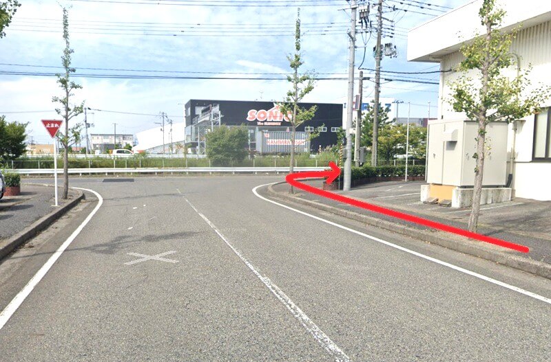 タカラスタンダード 新潟ショールームまでの徒歩経路