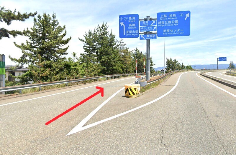 タカラスタンダード 長岡ショールームまでの車の経路