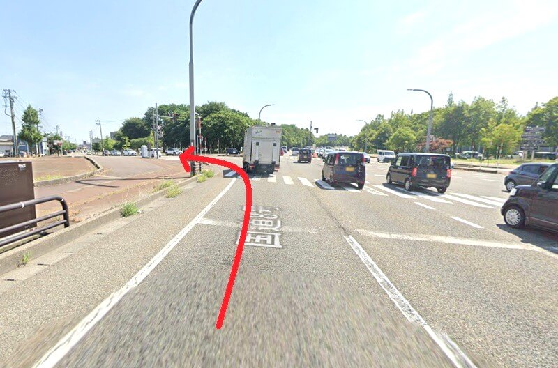 タカラスタンダード 長岡ショールームまでの車の経路