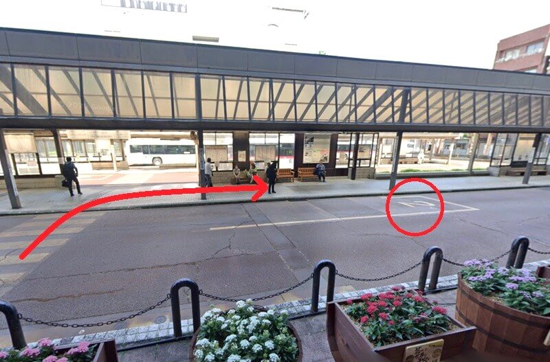 タカラスタンダード 長岡ショールームまでの徒歩経路