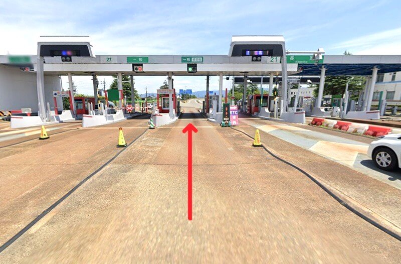 タカラスタンダード 長岡ショールームまでの車の経路