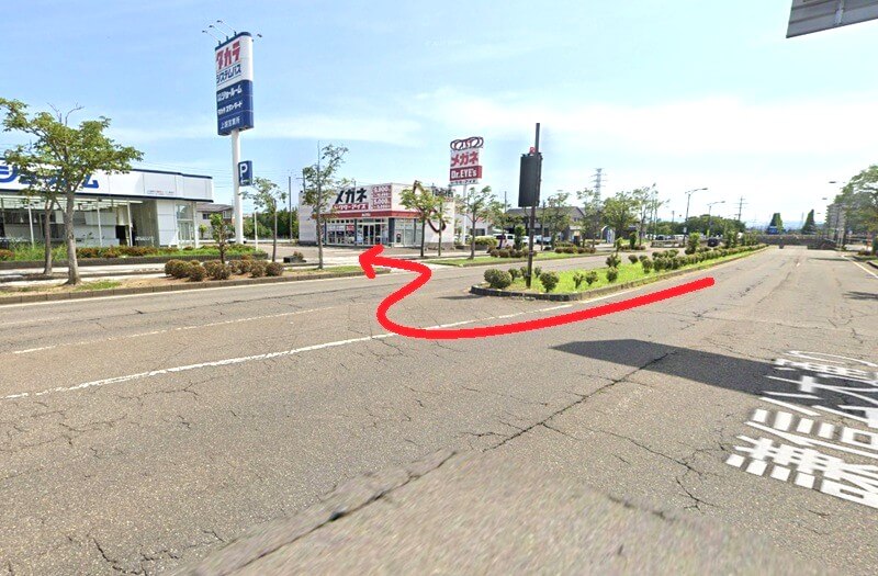 タカラスタンダード 上越ショールームまでの車の経路