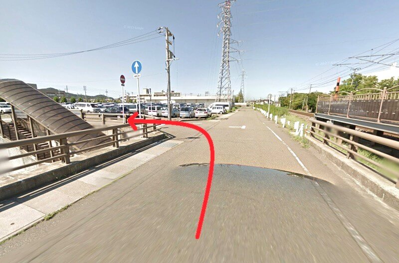 タカラスタンダード 上越ショールームまでの徒歩経路