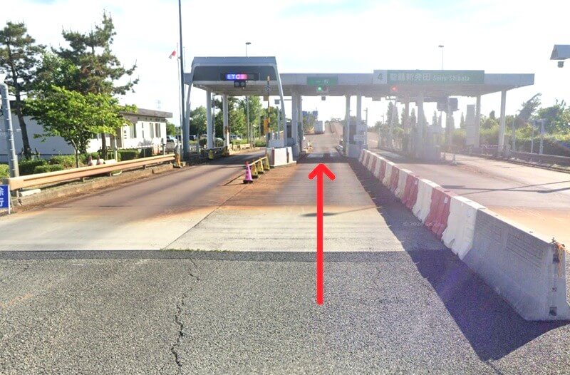 タカラスタンダード 新発田ショールームまでの車の経路