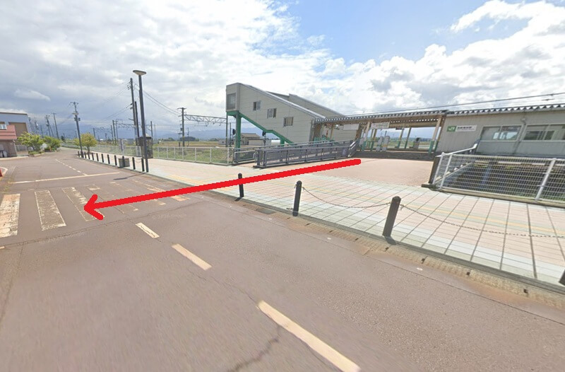 タカラスタンダード 新発田ショールームまでの徒歩経路