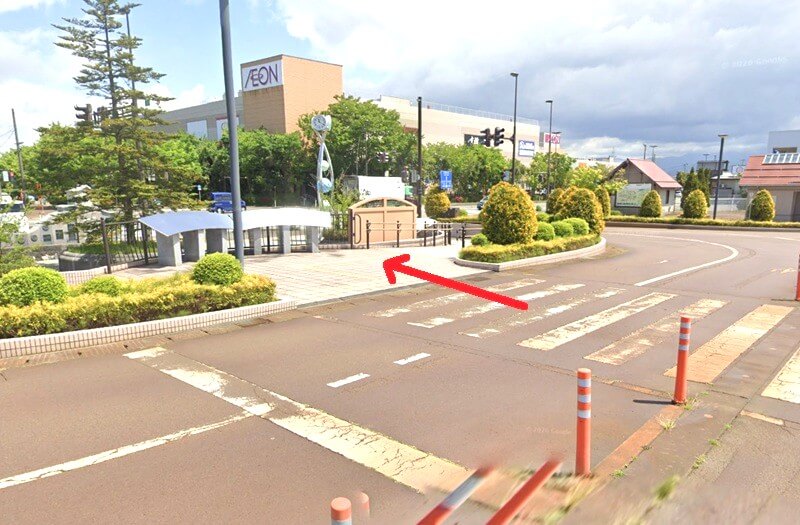 タカラスタンダード 新発田ショールームまでの徒歩経路