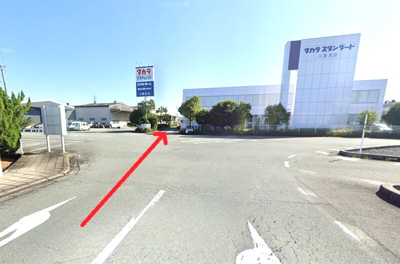 タカラスタンダード 津ショールームまでの車の経路