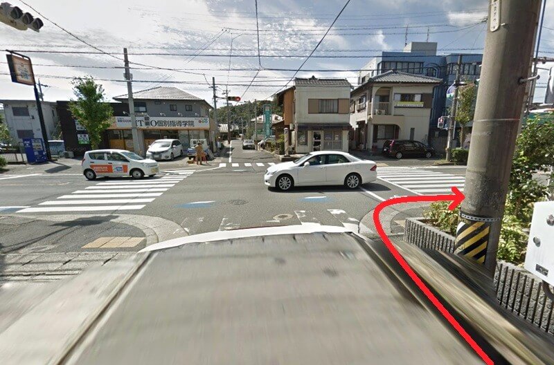 タカラスタンダード 四日市ショールームまでの徒歩経路