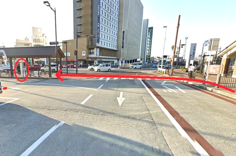 タカラスタンダード 伊勢ショールームまでの徒歩経路