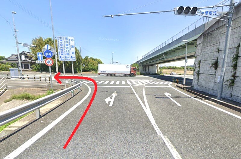 タカラスタンダード 中津ショールームまでの車の経路