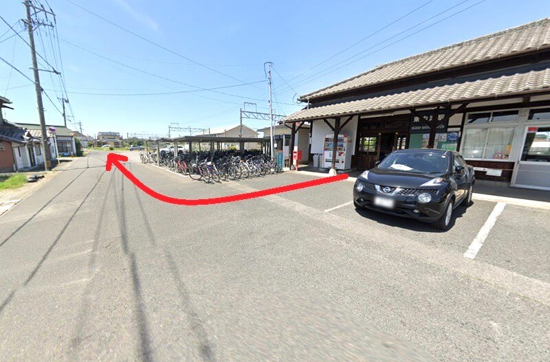 タカラスタンダード 中津ショールームまでの徒歩経路