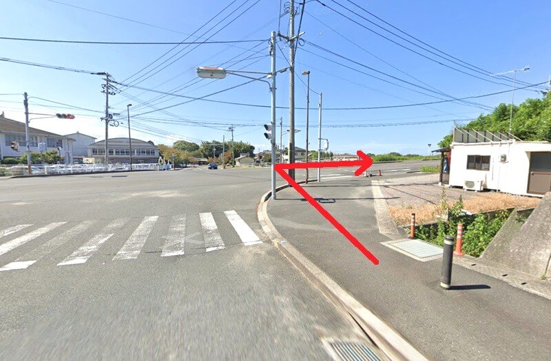 タカラスタンダード 中津ショールームまでの徒歩経路