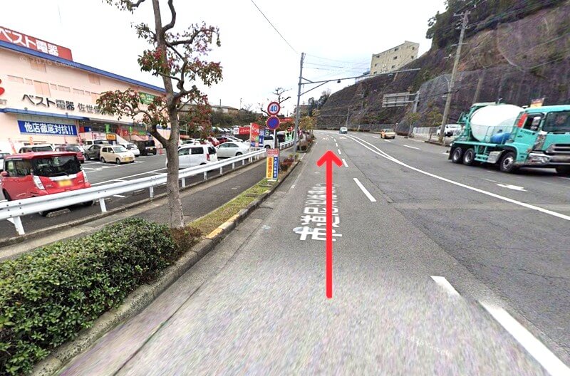 タカラスタンダード 佐世保ショールームまでの車の経路