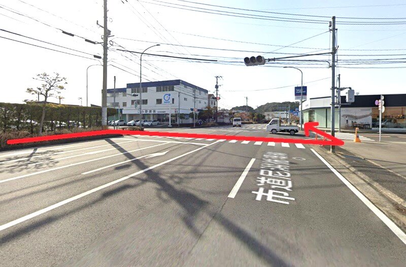 タカラスタンダード 佐世保ショールームまでの徒歩経路