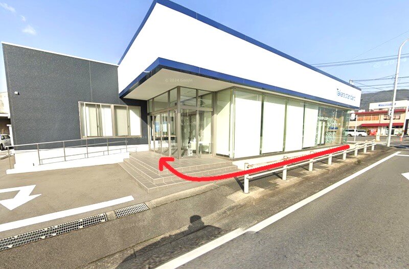 タカラスタンダード 佐世保ショールームまでの徒歩経路