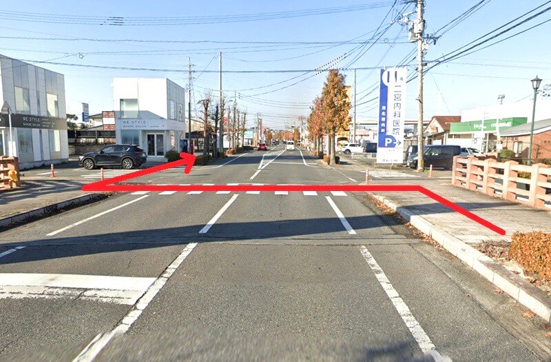 タカラスタンダード 佐賀ショールームまでの徒歩経路