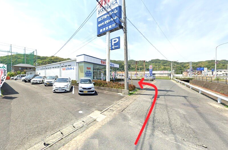 タカラスタンダード 唐津ショールームまでの車の経路