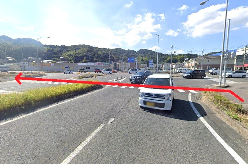 タカラスタンダード 唐津ショールームまでの徒歩経路