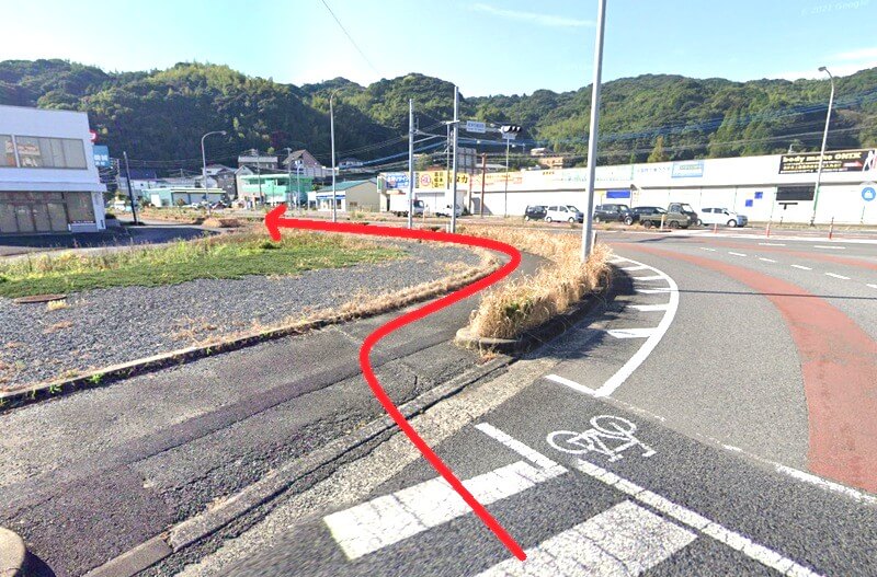 タカラスタンダード 唐津ショールームまでの徒歩経路