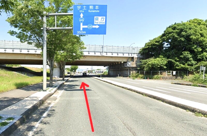 タカラスタンダード 熊本ショールームまでの車の経路