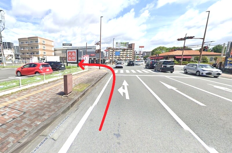 タカラスタンダード 熊本ショールームまでの車の経路